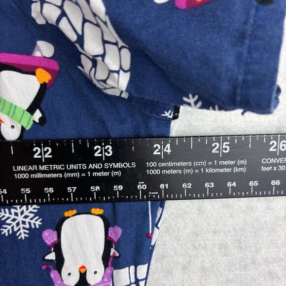 Zoe + Chloe Penguin Scrub Tops Women's XL Blue Nurse Medical Work Uniform Vet - Picture 3 of 7